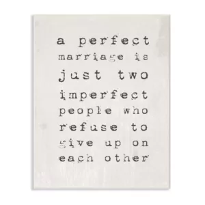 Stupell Industries 10 in. x 15 in. "A Perfect Marriage" by Daphne Polselli Printed Wood Wall Art