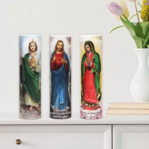 Stonebriar Collection 8 in. St. Jude LED Prayer Candle