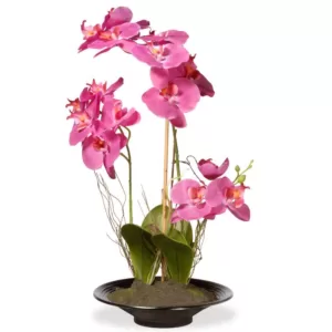 National Tree Company 17 in. Pink Orchid Flowers
