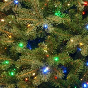 National Tree Company 7.5 ft. Downswept Douglas Fir Artificial Christmas Tree with Dual Color LED Lights