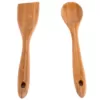 Creative Home Bamboo Natural Utensil Set Consists Each of Solid Spoon and Turner (Set of 2 Pieces )