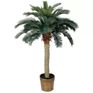 Nearly Natural 4 ft. Sago Palm Silk Tree