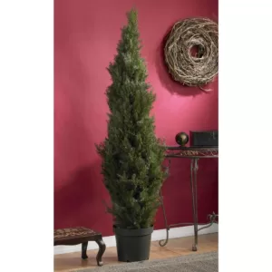 Nearly Natural 6 ft. Mini Cedar Pine Silk Tree