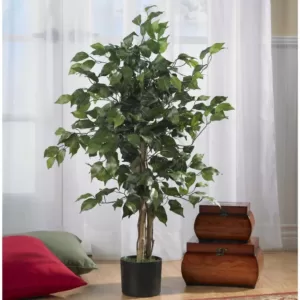 Nearly Natural Indoor 3 ft. Ficus Silk Tree