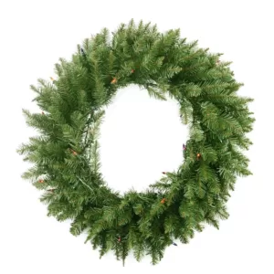 Northlight 36 in. Pre-Lit Northern Pine Artificial Christmas Wreath with Multi-Color Lights