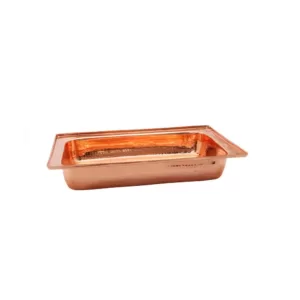 Old Dutch 8 qt. 23 in. x 13 in. x 19 in. Rectangular Decor Copper over Stainless Steel Chafing Dish