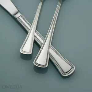 Oneida Needlepoint 18/8 Stainless Steel Tablespoon/Serving Spoons (Set of 12)