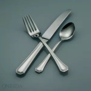 Oneida Lido 18/10 Stainless Steel Teaspoons, European Size (Set of 12)