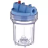 Pentek 158110 3/8 in. Inlet/Outlet 5 in. Water Filter Housing - Clear/Blue