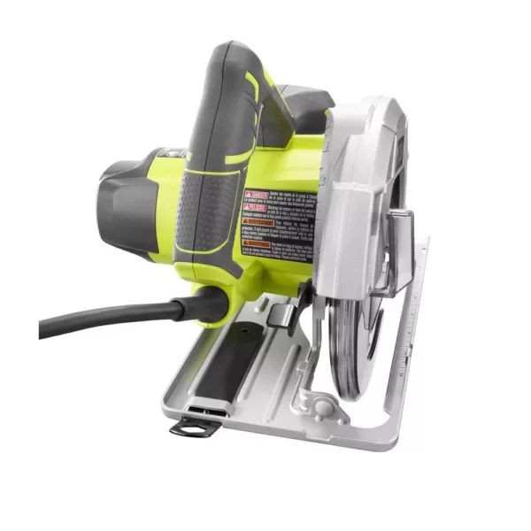 RYOBI 15 Amp Corded 7-1/4 in. Circular Saw with EXACTLINE Laser Alignment System, 24T Carbide Tipped Blade, Edge Guide and Bag