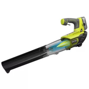 RYOBI ONE+ 100 MPH 280 CFM 18-Volt Lithium-Ion Cordless Jet Fan Leaf Blower and Hedge Trimmer with 4 Ah Battery and Charger