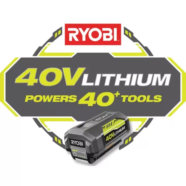 RYOBI 155 MPH 300 CFM 40-Volt Lithium-Ion Cordless Battery Jet Fan Leaf Blower (Tool Only)