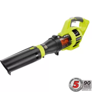 RYOBI 110 MPH 480 CFM Variable-Speed Turbo 40-Volt Lithium-ion Cordless Battery Jet Fan Leaf Blower (Tool Only)