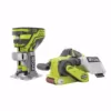 RYOBI 18-Volt ONE+ Lithium-Ion Brushless Cordless 3 in. x 18 in. Belt Sander and Fixed Base Trim Router (Tools Only)