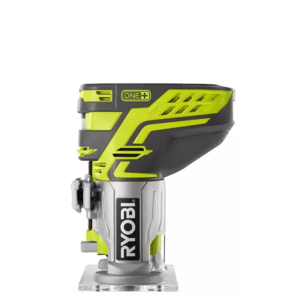 RYOBI 18-Volt ONE+ Cordless Fixed Base Trim Router (Tool Only) with Tool Free Depth Adjustment