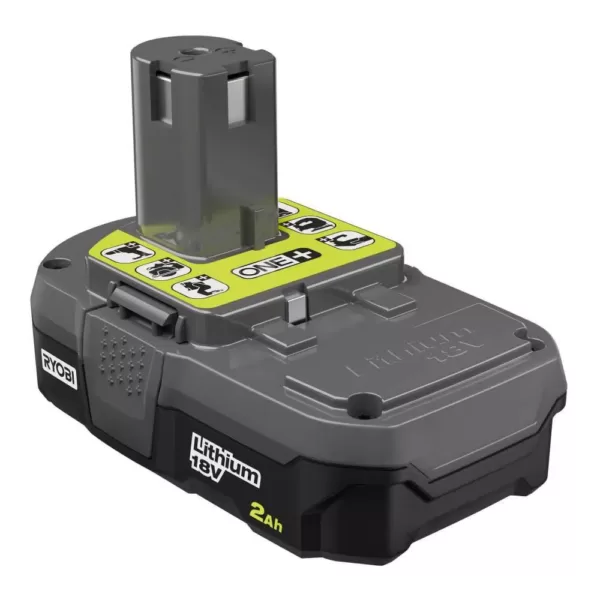 RYOBI 18-Volt ONE+ Cordless Fixed Base Trim Router with Tool Free Depth Adjustment with 2.0 Ah Battery and Charger Kit