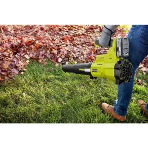 RYOBI ONE+ 18-Volt Cordless Attachment Capable Brushless String Trimmer and Leaf Blower, 4.0 Ah Battery and Charger Included