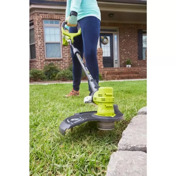RYOBI ONE+ 18-Volt Lithium-Ion Cordless String Trimmer/Edger - 4.0 Ah Battery and Charger Included