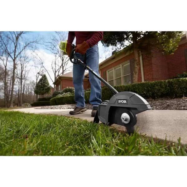 RYOBI 40-Volt Lithium-Ion Cordless Attachment Capable Trimmer/Edger - 4.0 Ah Battery and Charger Included