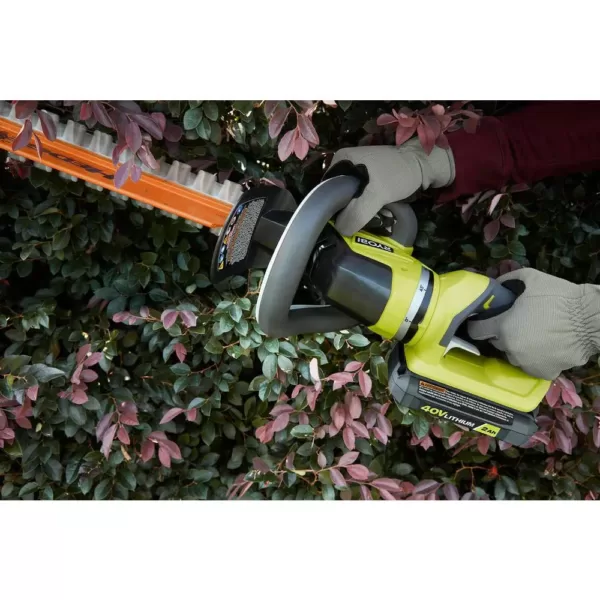 RYOBI 40-Volt Lithium-Ion Cordless Attachment Capable String Trimmer and Hedge Trimmer, 4.0 Ah Battery and Charger Included