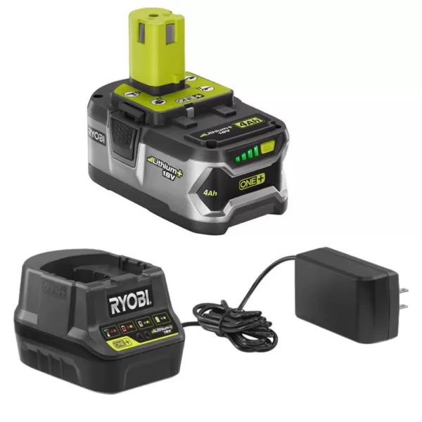 RYOBI Reconditioned ONE+ 18-Volt Lithium-Ion Cordless String Trimmer/Edger - 4.0 Ah Battery and Charger Included