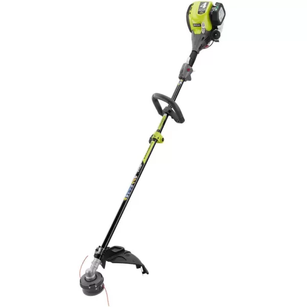 RYOBI 4-Cycle 30cc Attachment Capable Straight Shaft Gas Trimmer