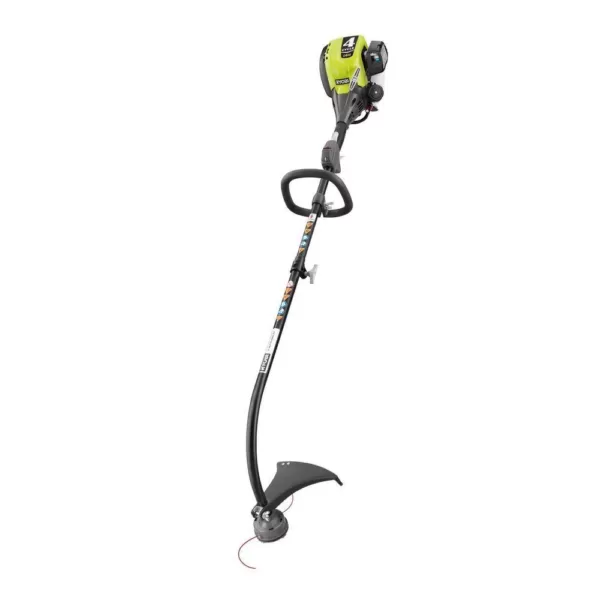 RYOBI Reconditioned 4-Cycle 30cc Attachment Capable Curved Shaft Gas Trimmer