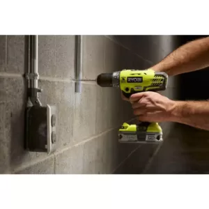 RYOBI 18-Volt ONE+ Cordless 1/2 in. Hammer Drill/Driver with 1.5 Ah Compact Lithium-Ion Battery