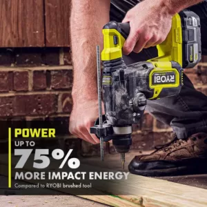 RYOBI ONE+ HP 18V Brushless Cordless 1 in. Rotary Hammer Drill (Tool Only)