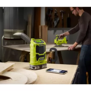 RYOBI 18-Volt ONE+ Cordless Compact Radio with Bluetooth Wireless Technology (Tool-Only)