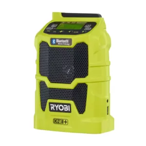 RYOBI 18-Volt ONE+ Cordless Compact Radio with Lithium-Ion 2.0 Ah Battery and Dual Chemistry IntelliPort Charger Kit