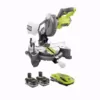 RYOBI ONE+ 18V Cordless 7-1/4 in. Miter Saw with (2) 3.0 ONE+ 18V LITHIUM+ HP Batteries and Dual Chemistry Charger