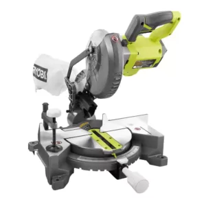 RYOBI 18-Volt ONE+ Lithium-Ion Cordless 7-1/4 in. Compound Miter Saw and Orbital Jig Saw (Tools Only)