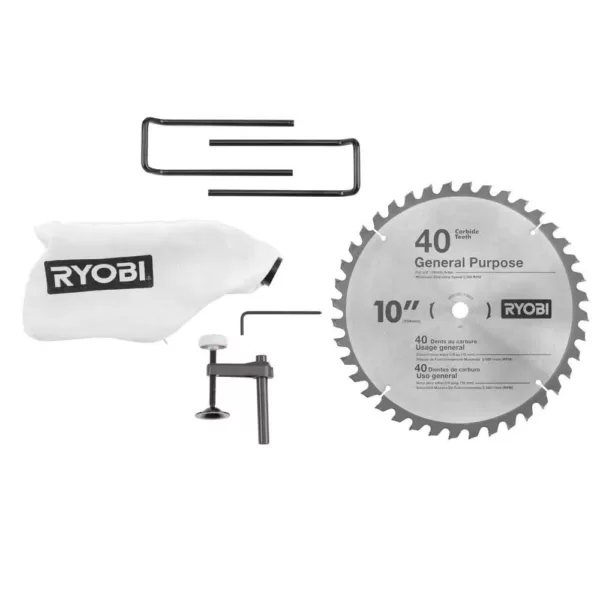 RYOBI 15 Amp 10 in. Sliding Compound Miter Saw and Universal Miter Saw QUICKSTAND