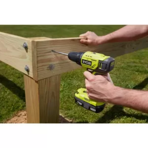 RYOBI 15 Amp 10 in. Sliding Compound Miter Saw and 18-Volt Cordless ONE+ 1/2 in. Drill/Driver Kit w/(1)1.5 Ah Battery, Charger