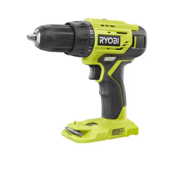 RYOBI ONE+ 18V Cordless 1/2 in. Drill Driver Kit with (2) 1.5 Ah Batteries, Charger, and Bag with 31-Piece Drill and Drive Kit
