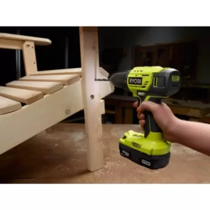 RYOBI ONE+ 18V Cordless 1/2 in. Drill Driver Kit with (2) 1.5 Ah Batteries, Charger, and Bag with 31-Piece Drill and Drive Kit