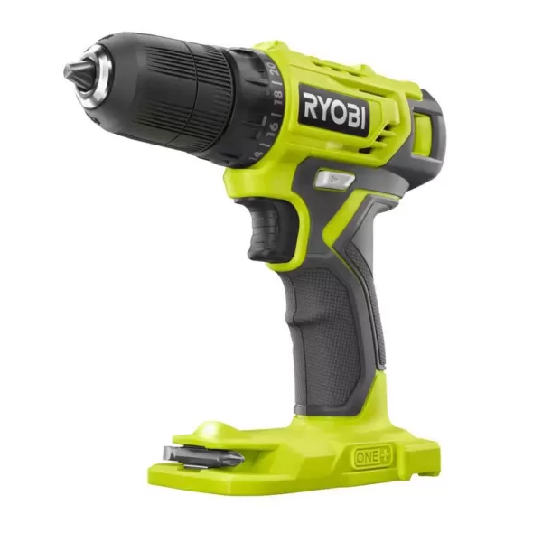 RYOBI ONE+ 18V Cordless 3/8 in. Drill/Driver Kit with 1.5 Ah Battery and Charger w/ Black Oxide Drill and Drive Kit (31-Piece)