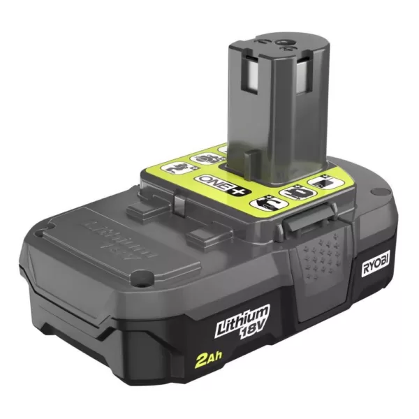 RYOBI 18-Volt ONE+ 2.0 Ah Lithium-Ion Compact Battery (2-Pack)