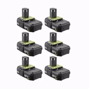 RYOBI 18-Volt ONE+ 2.0 Ah Lithium-Ion Compact Battery (6-Pack)