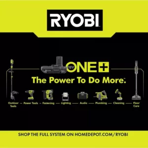 RYOBI 18-Volt ONE+ Lithium-Ion 2.0 Ah Battery and Dual Chemistry IntelliPort Charger Kit