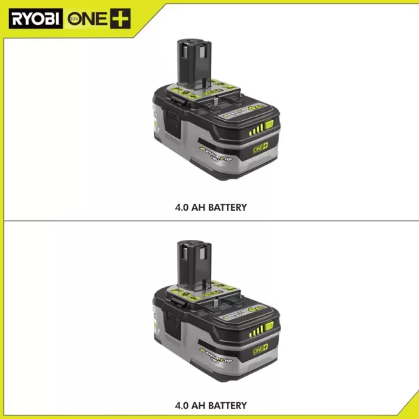 RYOBI 18-Volt ONE+ Lithium-Ion 4.0 Ah LITHIUM+ HP High Capacity Battery 2-Pack