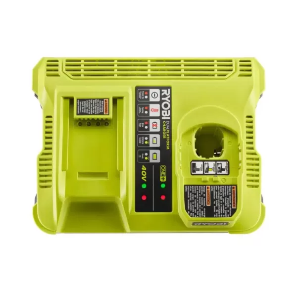 RYOBI ONE+ Lithium-Ion Dual Platform Charger for RYOBI 18-Volt ONE+ and 40-Volt Batteries