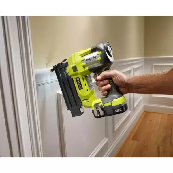 RYOBI 18-Volt ONE+ Lithium-Ion Cordless 3-Tool Combo Kit with Drill/Driver, Impact Driver, AirStrike 18-Gauge Brad Nailer