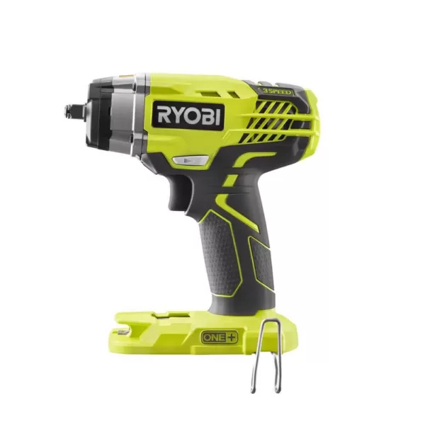 RYOBI ONE+ 18V Cordless 3/8 in. 3-Speed Impact Wrench and 3/8 in. 4-Position Ratchet Kit (Tools Only)
