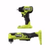 RYOBI ONE+ HP 18V Brushless Cordless Compact 3/8 in. Right Angle Drill and 3/8 in. Impact Wrench (Tools Only)