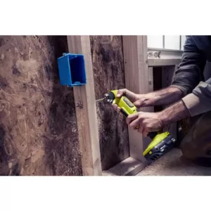 RYOBI ONE+ HP 18V Brushless Cordless Compact 3/8 in. Right Angle Drill and 3/8 in. Impact Wrench (Tools Only)