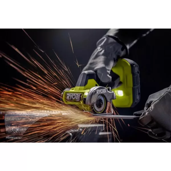 RYOBI ONE+ HP 18V Brushless Cordless Compact 2-Tool Combo Kit with One-Handed Reciprocating Saw and Cut-Off Tool (Tools Only)