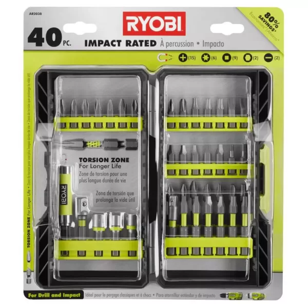 RYOBI Impact Rated Driving Kit (40-Piece) 2-Pack