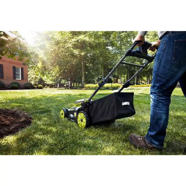 RYOBI 20 in. 40-Volt Brushless Lithium-Ion Cordless Self-Propelled Walk Behind Mower with 2 6.0 Ah Batteries, Charger Included